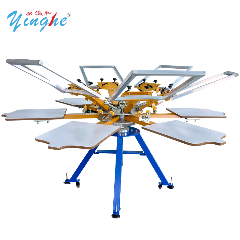 6 Color 6 state Double-wheel Screen Printing Press